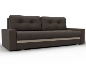 Диван прямой с декором Лига Диванов Лига-096 132568 Бежевый;Коричневый