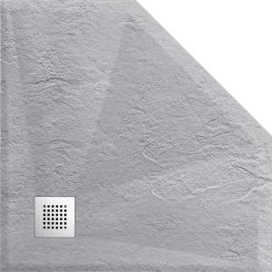 Поддон для душа из искусственного камня Vincea VST-4SP9090G, 900*900*25, серый