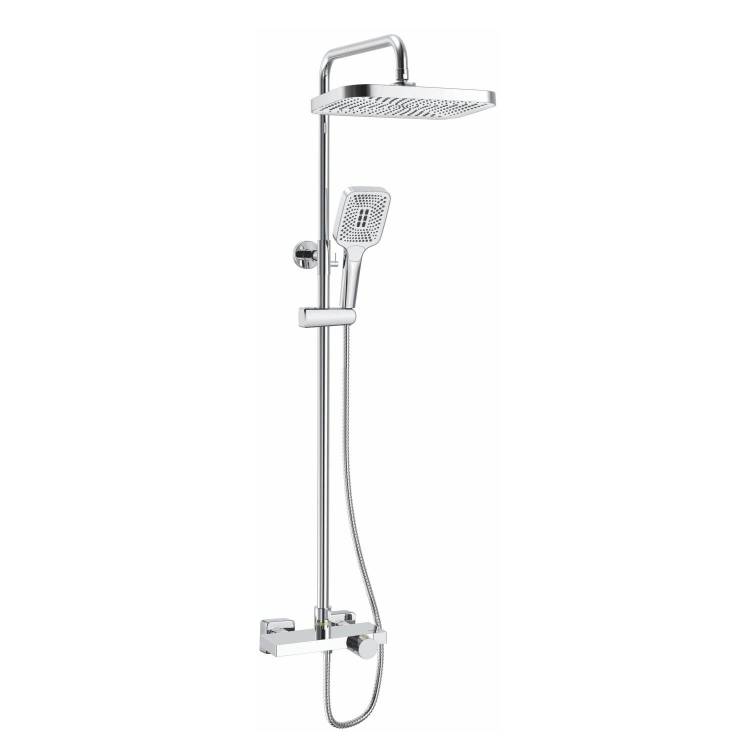 Душевая система Rose R1896-6 с термостатом, хром