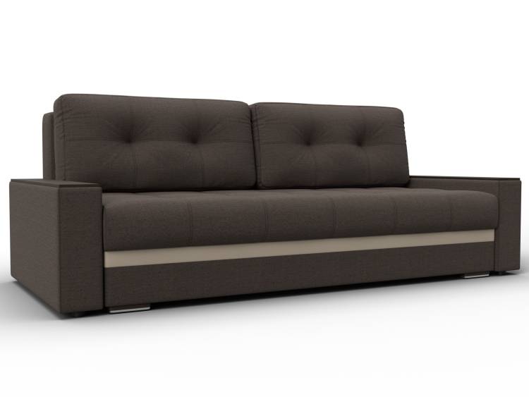 Диван прямой с декором Лига Диванов Лига-096 132568 Бежевый;Коричневый