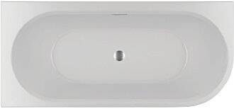 Акриловая ванна Riho Bathtubs B087010220 Desire corner Rechts velvet - белый matt/ черный matt Riho Fall заполнение через перелив, хром Sparkle System/led 184x84x60