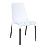 Стул Tetchair Genius (mod 75) 12829 белый/черные ножки 46x56x84
