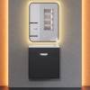 Тумба с раковиной Uperwood Modul 393020547 подвесная, матовая, черная, 60 см фото 10