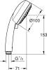 Душевая лейка Grohe Tempesta Cosmopolitan 27574002 фото 2