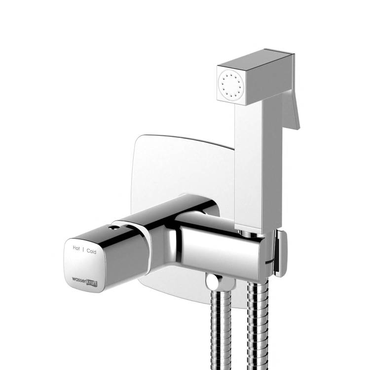 Смеситель для душа Wasserkraft Naab 8638 встраиваемый, с гигиенической лейкой, хром
