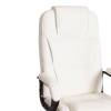 Кресло компьютерное Tetchair Bergamo 19400 хром, кож.зам, белый фото 12