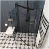 Душевой уголок Cerutti Spa ZP91B 90x90, профиль черный фото 5