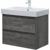 Тумба с раковиной Aquanet Nova Lite 75 305239 подвесная, дуб серый фото 3