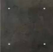 Декор Atlas Concorde Cementi 5C14 Tarmac Black Inserto Borchia 4 45х45