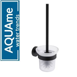 Ершик AQUAme Trento AQM7214MB подвесной, белый, черный