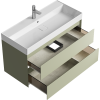Тумба с раковиной Aqwella Geometria GE01102SH шалфей зеленый, 100x45 фото 3