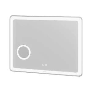 Зеркало Grossman LEO 900x800x45 LED с сенсорным выкл.,гравировкой,подогревом и увеличительным стеклом