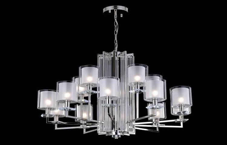 Люстра Crystal Lux Nicolas Sp-Pl10+5 Nickel/White