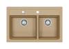 Мойка кухонная Alveus Granital Atrox 50 1132000 Beige - G55 с сифоном, 79x50