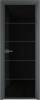 Межкомнатная дверь Profil Doors 5 AX цвет профиля Серая ночь, стекло безопасное 6 мм черный триплекс 800x2000