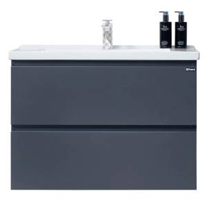 Тумба с раковиной Orans 4023600З графитовый матовый, 60x57x48