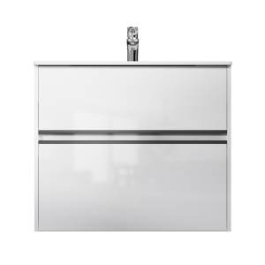 Тумба с раковиной Am.Pm Sense M7B-FUX0802WG-WCC0802WG белый, 80 см