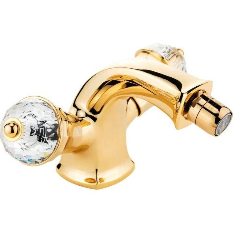 Смеситель для биде Migliore Korona Crystal 27324 золотой
