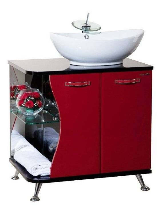 Тумба под раковину Bellezza Рио 70 R Красный