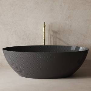 Карбоновая ванна Abber Karbon AK9002-1.8 180x85 черная