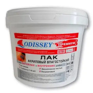 Лак финишный для декоративных штукатурок Odissey полуглянцевый 10 кг