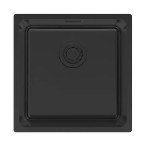 Мойка кухонная Paulmark Yuni 44 Uni YU44-MBN Матовый Черный, 44x44