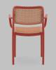 Стул Stool Group Yona PP-297 red 36877 красный, пластиковый с подлокотниками фото 5