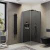 Душевой уголок MaybahGlass MGY-1321-5 на монопетле, стекло графит, 900x900x1975