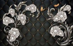 3D Фотообои Artegrafico «Цветочный узор в аристократическом стиле» RH034 канвас