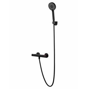 Смеситель для душа Wonzon & Woghand WW-B2005-A-MB термостатический, черный матовый