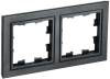 Рамка 2-постовая IEK Brite BR-M22-K02 черный