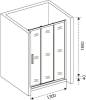 Душевая дверь в нишу Good Door Orion WTW-130-C-CH фото 6