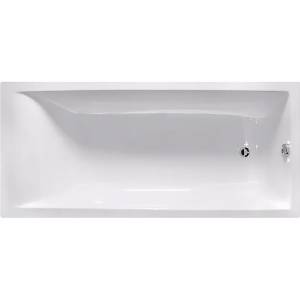 Ванна из искусственного камня Астра-Форм Нейт 01010046+08010053 170x75 с щелевым переливом, с донным клапаном, белая глянцевая