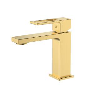 Смеситель для раковины DQ Dortmund DA1712107 золото матовое