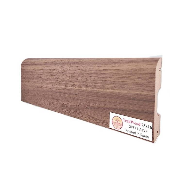 Плинтус TeckWood Орех Натур 2150x75x16