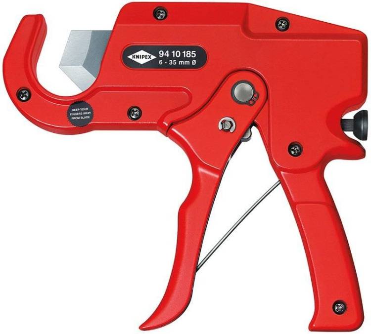 Труборез-ножницы KNIPEX для тонкостенных пластиковых труб, 6 -35 мм, длина 185 мм