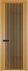 Межкомнатная дверь Profil Doors 3 AGP цвет профиля Золото, стекло безопасное 6 мм черное тонированное 600x2000