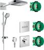 Душевой комплект Hansgrohe Raindance Select E 300 (3 jet) 26468000 + 26630000 + 27506000 + 15760000 + 15764000
