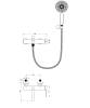 Смеситель для ванны с душем Wonzon & Woghand Stick WW-88639017-BN брашированный никель фото 2
