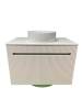 Тумба с раковиной Sintesi STL.W7815_SIN-LVB-APP-411 подвесная, бежевый, белый, песочный фото 3