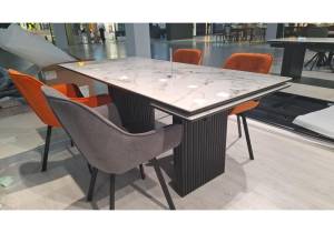 Кухонный стол Дик EKD160 00-00082824 Белый глянец