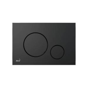 Кнопка смыва AlcaPlast THIN M678 черный матовый