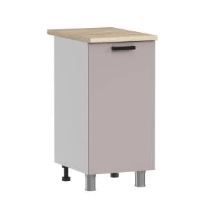 Кухонный модуль напольный Аленушка Лаванда Н 400 Н00240053 кашемир, скоба черный