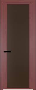 Межкомнатная дверь Profil Doors 2 AGP цвет профиля Красный антрацит, стекло безопасное 6 мм монохром шоколад 800x2000
