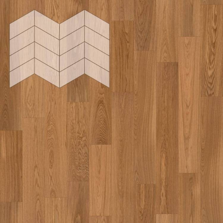 Паркетная доска Lab Arte Chevron Дуб Натур Чегет белый лак 348-400x90x14