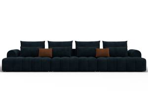 Диван прямой Лига Диванов Лига-139 138134 Laim 21 Графит/ Laim 14 Терракотовый