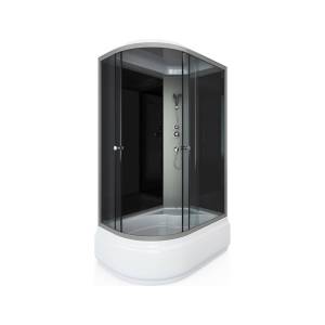 Душевая кабина Arcus Style S-09G R 80x120x215, фронтальные стекла - серые тонированные, задние - черные, правая