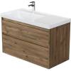 Тумба с раковиной Aquanet Nova Lite 2.0 90 L 365923 Дуб рустикальный