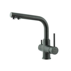 Смеситель для кухни Lemark Comfort LM3061PAN с подключением к фильтру питьевой воды Антрацит