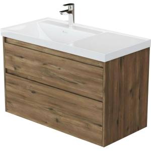 Тумба с раковиной Aquanet Nova Lite 2.0 90 L 365923 Дуб рустикальный